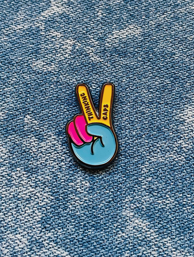 Thinking Caps ✌️ Soft Enamel Pin