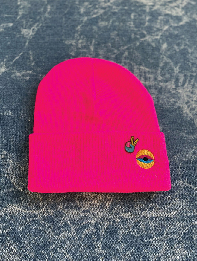 Evil Eye Knit Beanie